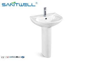 China Sink- artificial stone bathroom pedestal basins 520*440*810mm Size wholesale