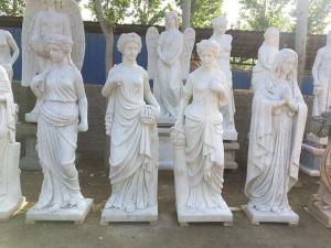 China Indoor grace lady marble sculptures park marble stone statues ,China stone carving Sculpture supplier wholesale