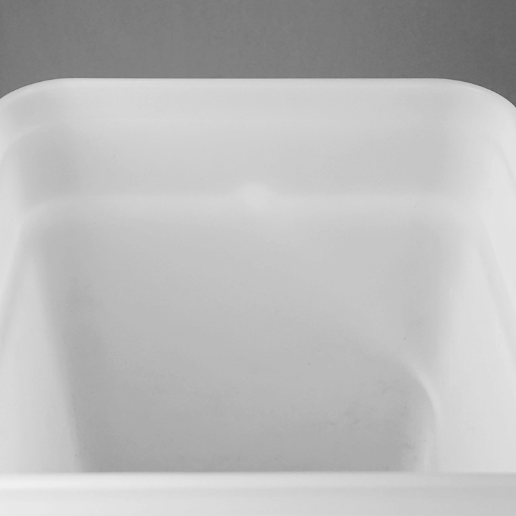 18L PP PE Square Plastic Bucket White With Good Sealing Lid