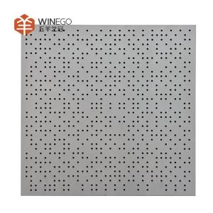 China Eco-Friendly And High NRC Aluminum Perforated Acoustic Panel For Rooms wholesale
