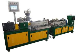 China PLC Control Mini Twin Screw Extruder , HDPE Extruder Machine One Year Warranty wholesale