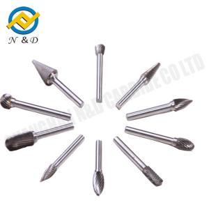 China 6.35mm Tungsten Carbide Burrs Shank Solid Carbide Burs wholesale