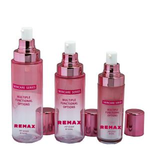 China 30g 50g 45ml 120ml 160ml Electroplated Gradient Glass Lotion Dropper Bottle Cream Jar Packaging Set wholesale