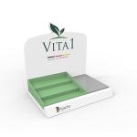 Wood Counter Top Display For Health Care Product