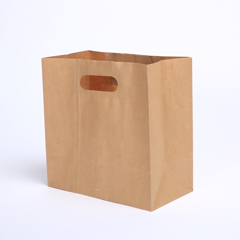 High Speed Fully Automatic Sharp Flat Bottom Food Sandwich Cookies Chocolate Fast Food Kraft Brown Paper Bag Making Machine Machinery Price Making Paper Bags