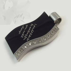 China 316L Stainless Steel Rectangle Square Shaped Necklace Pendant LPS0166 wholesale