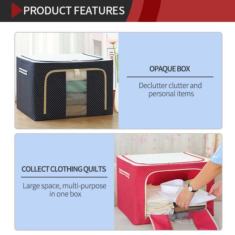 Reusable Cube Fabric Household Storage Containers With Zippers Foldable Length 40cm