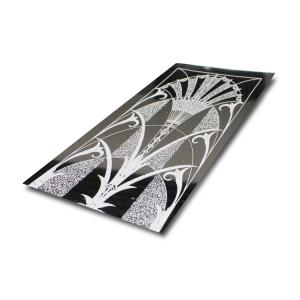 China Etched Decorative Stainless Steel Sheet Elevator Wall Pattern wholesale