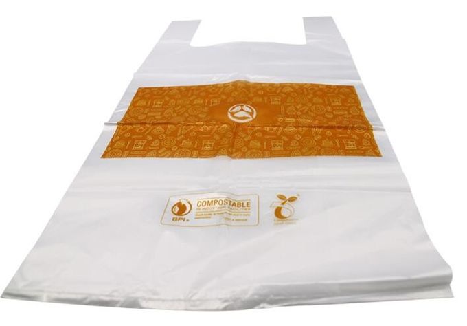 100% Compostable Vest Carrier Plastic Shopping Bag With Ce Certificated, Vest Carrier Bags For Home Usage, Vest Carrier