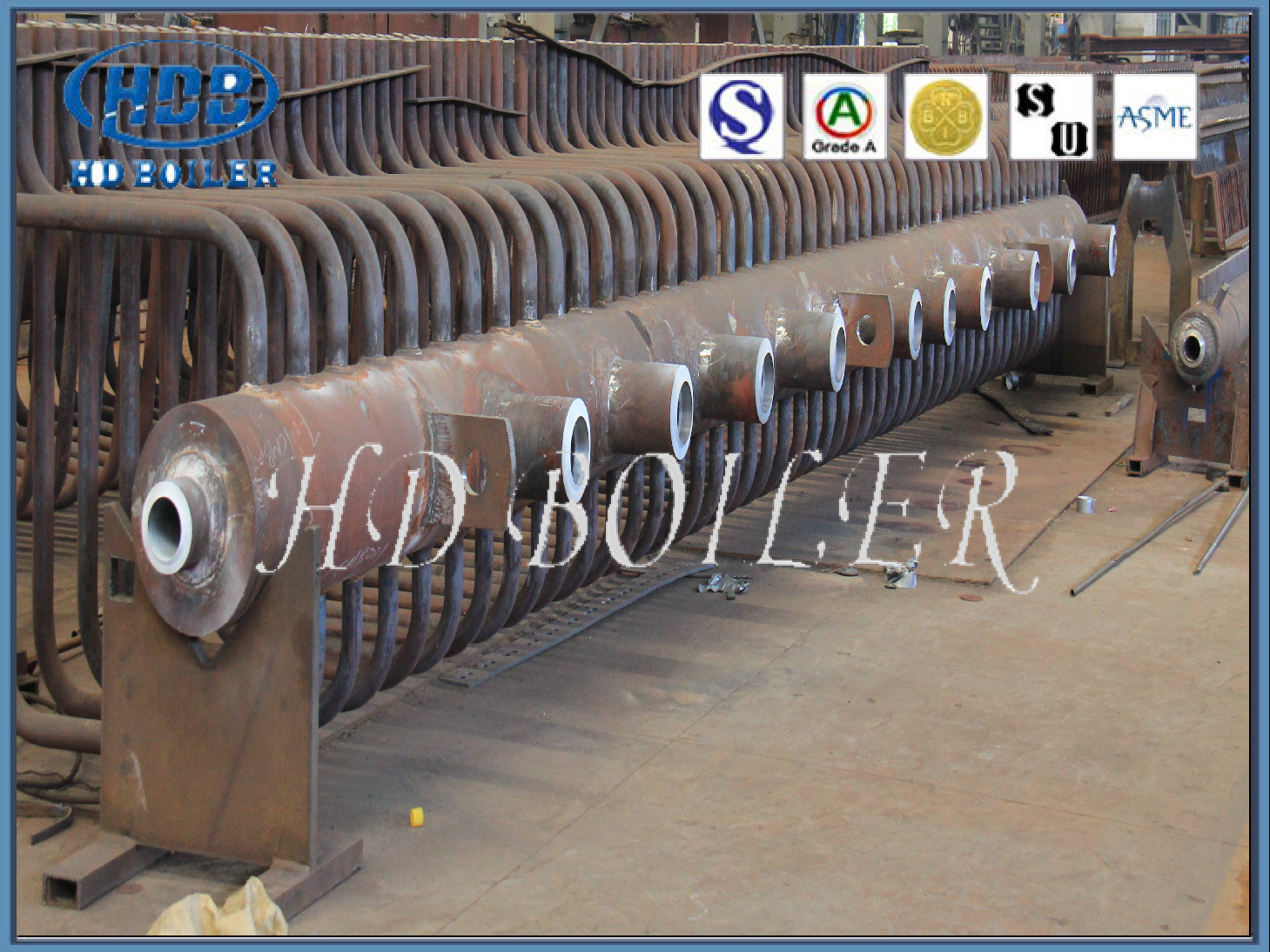 ISO Certification Boiler Manifold Headers For Heat Exchange , ASME Header In Boiler