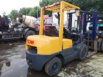 Isuzu Diesel Engine Forklift Truck , TCM 3T Used Manual Forklift Truck