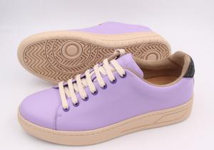 China Wisteria Low Top Women Leather Sneaker Round Toe Various size wholesale