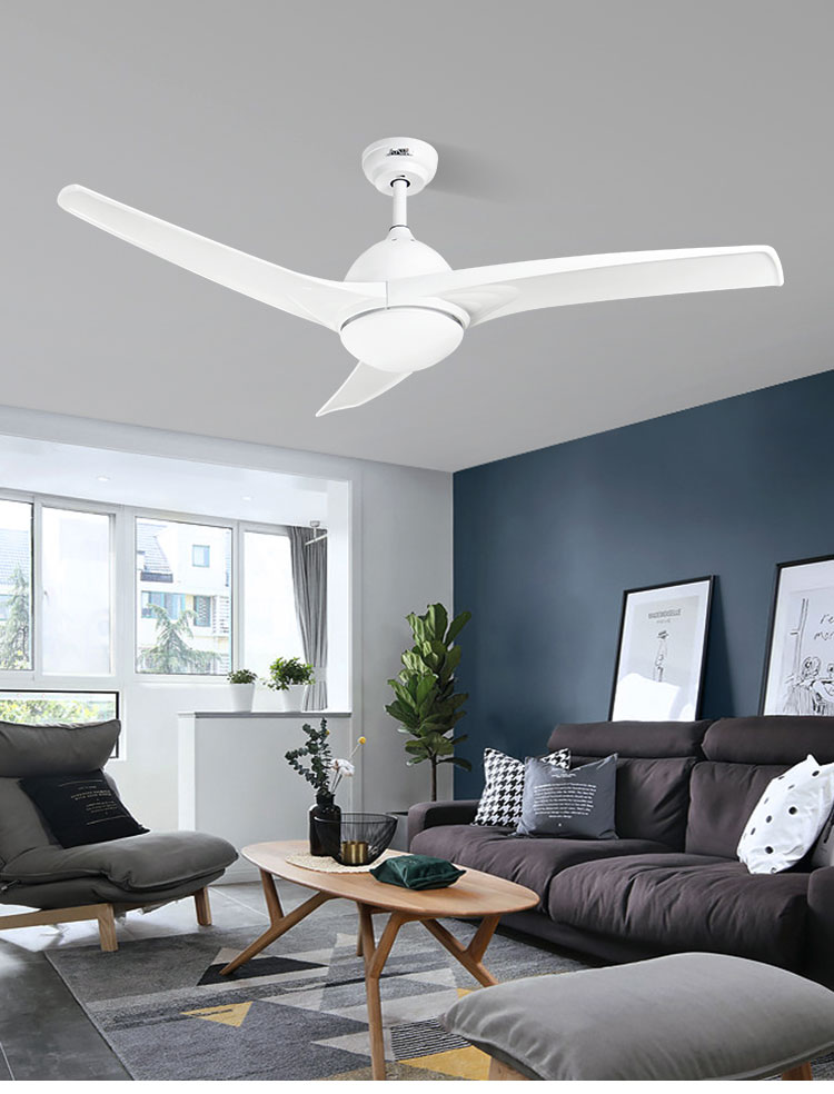 110-240V/50Hz-60Hz Modern Ceiling Fan with ABS Plastic Blades and Copper Winding Motor