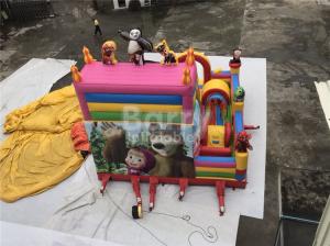 China Party Equipment Commercial Inflatable Bounce House And Slides For Children wholesale
