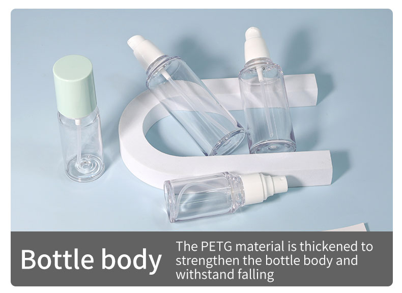 100ml Transparent Plastic Bottle Cosmetic Bottle Set 50g For Face Body Cream