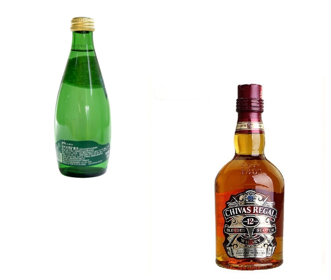330ml French Perrier Beverage Glass Bottle 11oz Glass Drinking Bottle