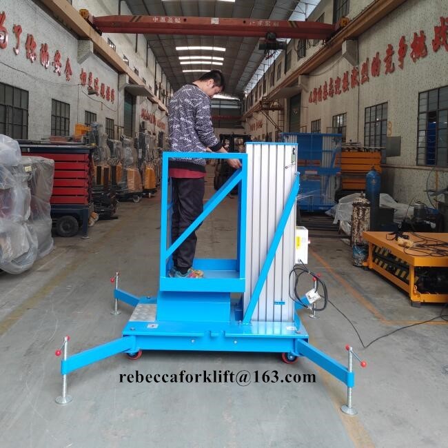 Telescopic electric boom lift 100kg 10 meter Aluminum alloy lift platform for aerial work