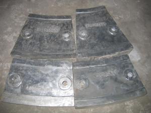 China Cr12 Mill Liners White Iron Castings for Coal Mill , Metal Casting Supplies wholesale
