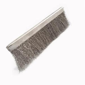 China Hard Wearing Stainless Steel Strip Brush Roof Cleaning Wire Brushes wholesale