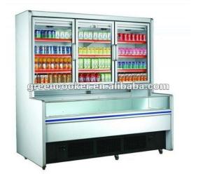 China Commercial Combination Freezer For Frozen Food With Limited Space / Drinks Display Fridge wholesale