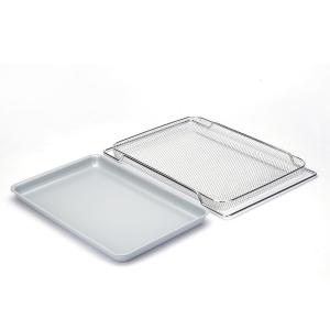 China Includes Cooling Bread Rack Ceramic Non-Stick Coated Aluminum Baking Tray Set wholesale
