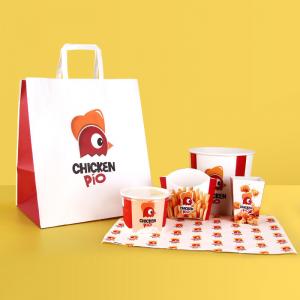 China Fast Food Packaging Container Set Fried Chicken Paper Box for Takeout and Restaurants on sale