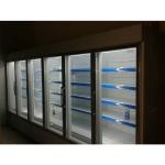 380V 1600L Multideck Glass Beverage Cooler For Supermarket