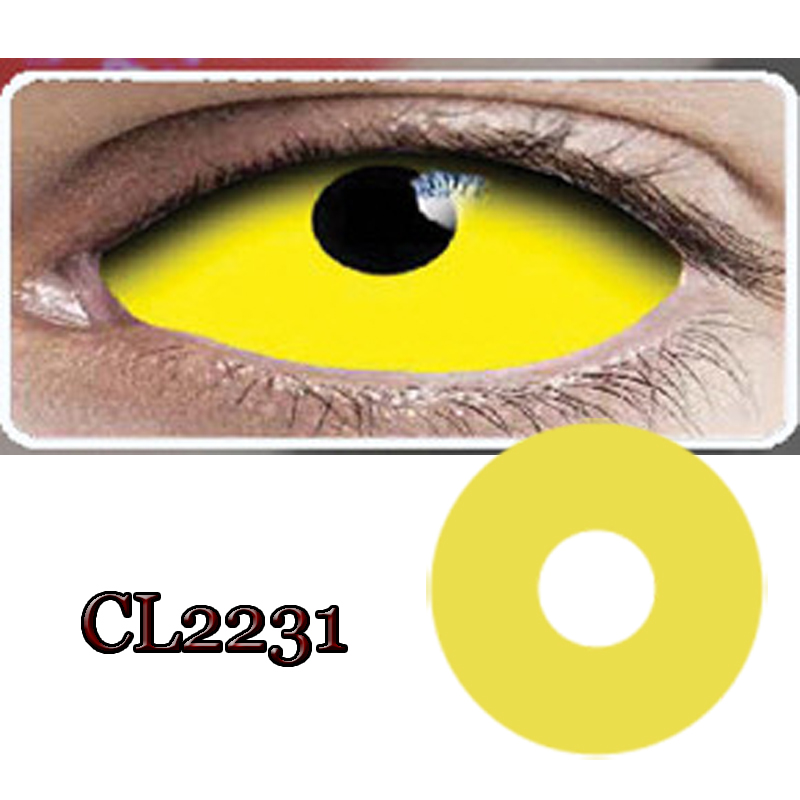 Soft Halloween Cosplay Eye Contact Lenses Crazy Colored Silicone Hydrogel
