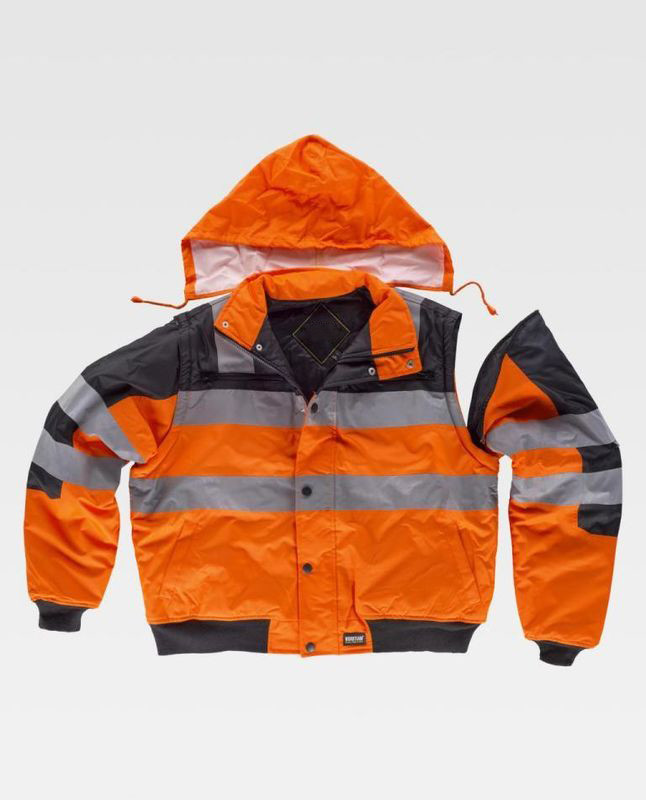 High Visibility Safety Work Clothes with Big side patch pockets Anti Shrink