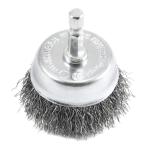 Copper Steel Twist Knot Wire Brush , Dust Proof Cup Type Wire Brush