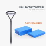 Intelligent Round Outdoor Garden Solar Light Human Body Sensor Street Light 20W