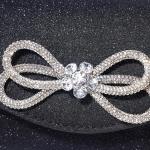 WOMEN EVENING HANDBAG SHINY CRYSTAL BOW FLAP CLUTCH PURSE FOR WOMEN WEDDING