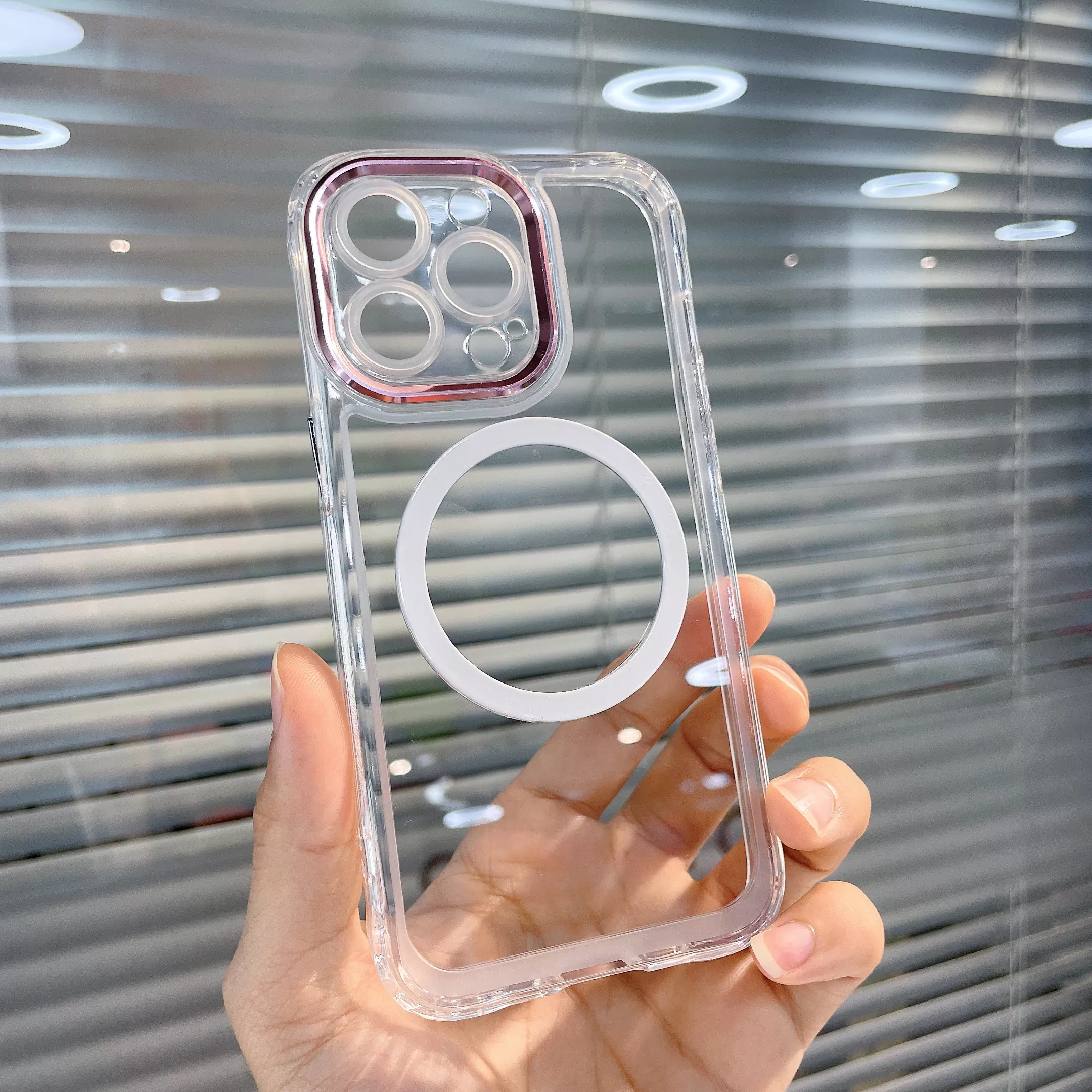 Support Wireless Charge Soft Silicone Phone Case For Iphone 13 Pro Max Magnetic Cover