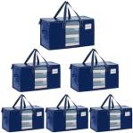 VENO 6 Pack Moving Bags, Comforter And Blanket Storage Bags For Closet, Moving