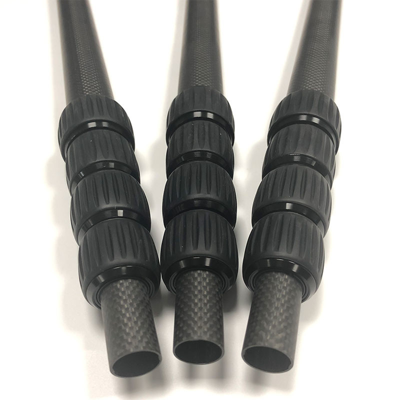 3K Twill Carbon Fiber Telescopic Pole Telescopic Water Fed Pole Matte Surface