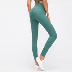 Finished High Waisted Squat Proof Leggings Breathable Full Length Yoga Pants