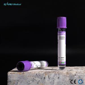 China Vacuum Blood Collection K2 EDTA Tubes 13x100mm wholesale