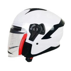 China Outdoor Riding Double Visor Half Face Motorcycle Helmet for Protection in Any Season wholesale