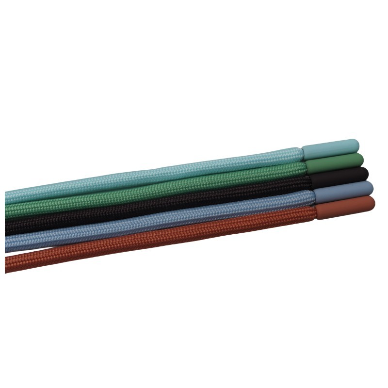 100% Polyester Round Drawstring Cord With Rubber Coated Metal Tips