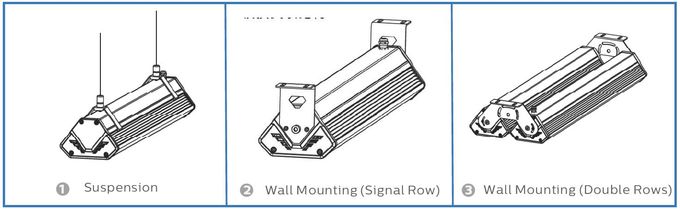 IP65 140LPW 80Ra Aluminium LED Linear Light Heat Dissipation SMD3030 9
