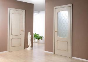 China MDF Wood Composite Door 650mm - 900mm Width For Office / Living Room wholesale
