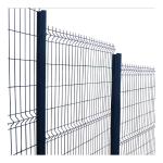 1.53m X2.5m Curved Wire Fence , PVC Coated Football Field Fence Uv Protection