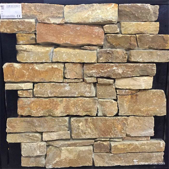 Natural stone High Compression Strength Concrete Backed Stone For Exterior Wall Cladding