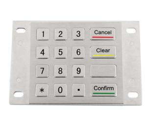 China IP65 waterproof 4x4 rugged metal keypad for ATM machine wholesale