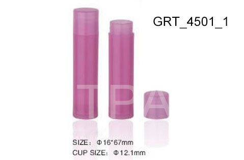 Quality Custom Plastic Empty Lip Balm Containers with UV Electroplating , Lipstick Tube for sale