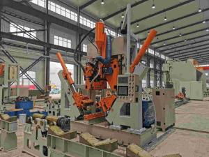 China CNC 5G Pole Shut Welding Machine HM800/14000 14m Length Polygonal Design wholesale