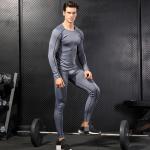 Wholesale Cheap Gym Fitness Winter Men Pants Set Long Johns Underwear