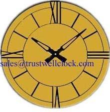 China analog wall clocks 40cm diameters 50cm diameters 60cm diameters metal steel materials wholesale