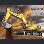 AA Batteries Required 13 Channel RC Construction Vehicles Hydraulic Haulers