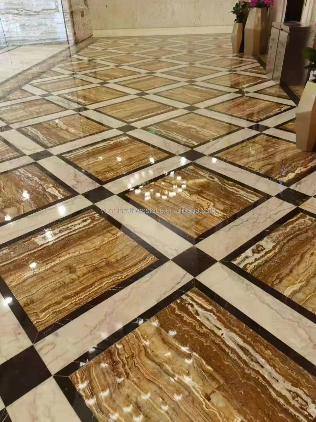 Polished Black Sea Onyx Marble Translucent Texture for Interior Wall Panel Decoration